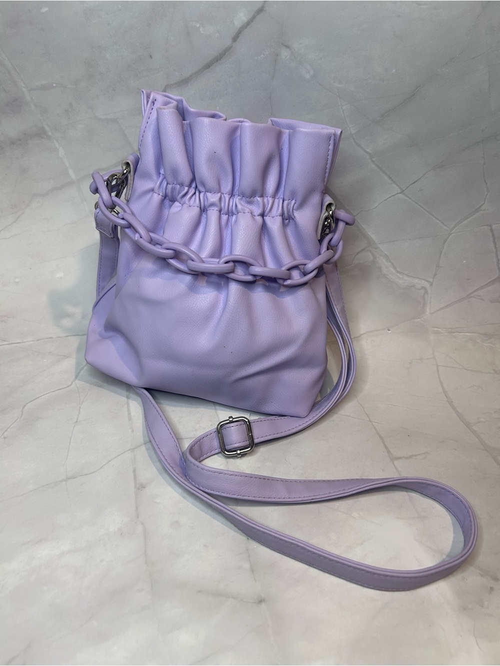 Lavender Drawstring Purse - Women